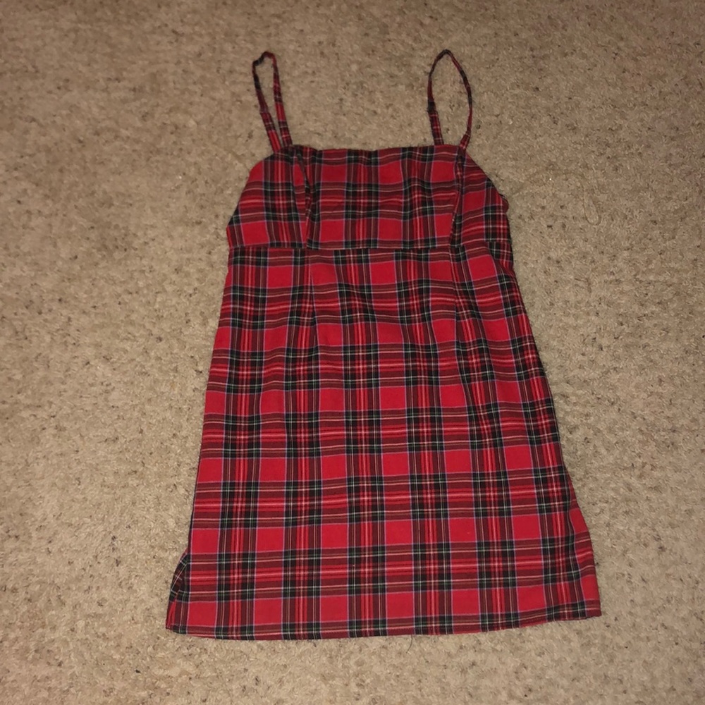 UO Plaid Mini Dress